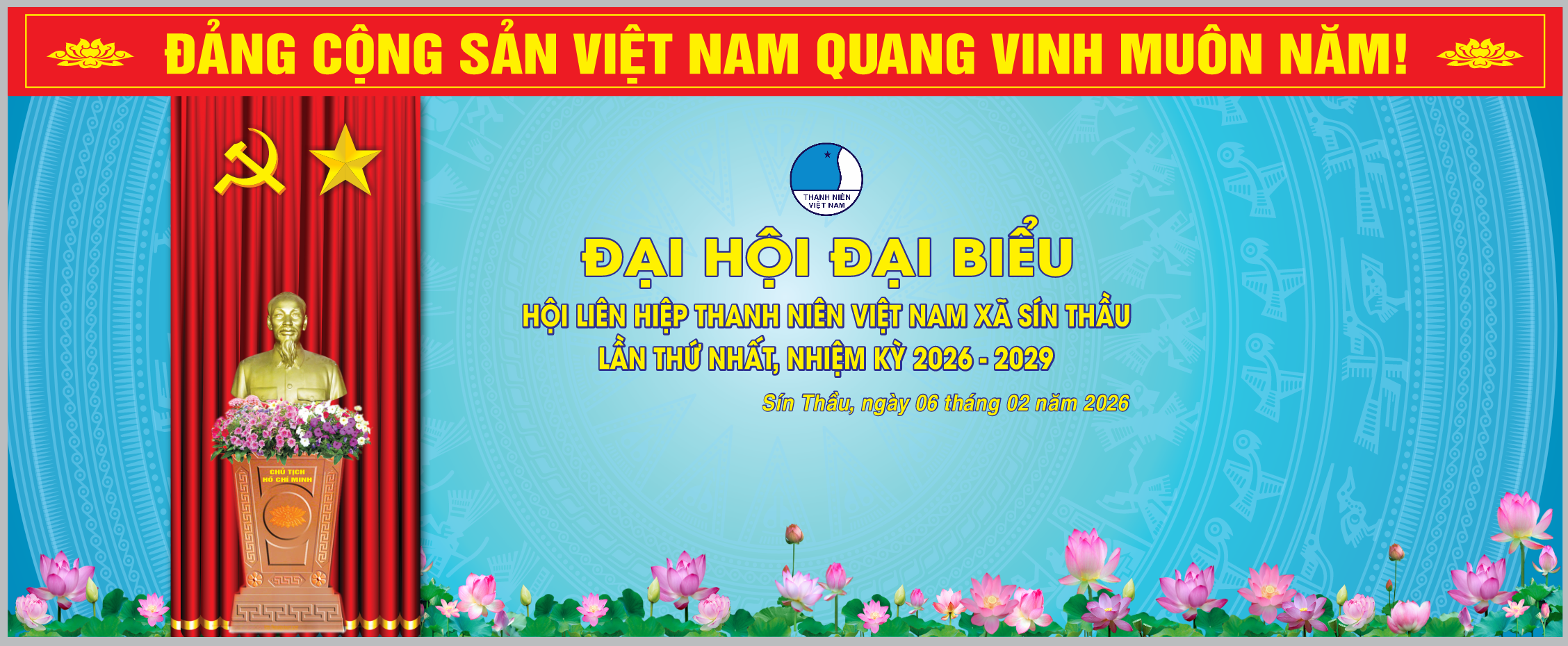 Market sân khấu Đại Hội Đại Biểu Hội LHTN 2026