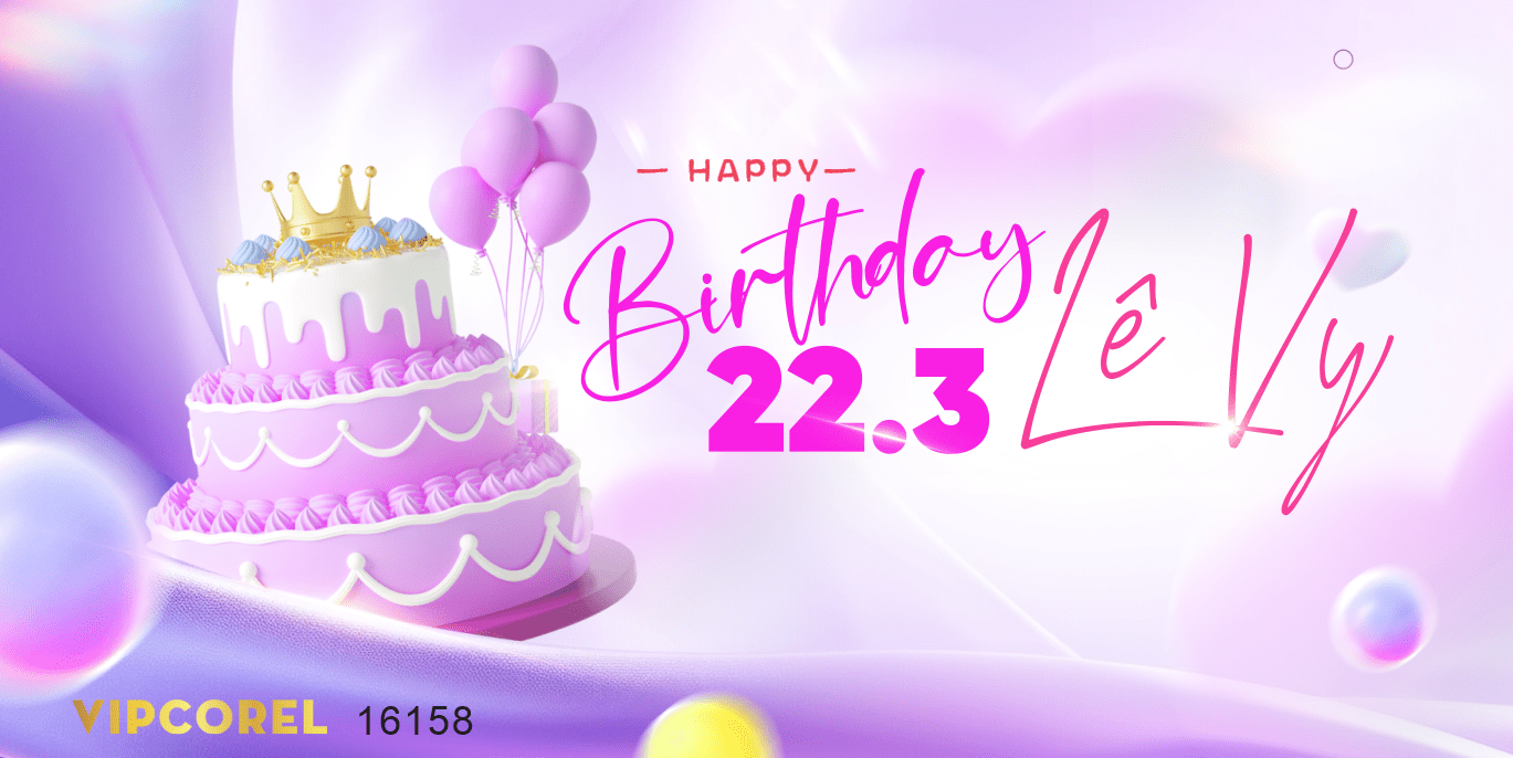 Market Happy Birhtday Lê Vi 22.3 file corel