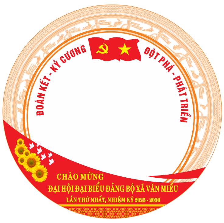 Khung Avatar facebook Đại hội đại biểu đảng bộ #2