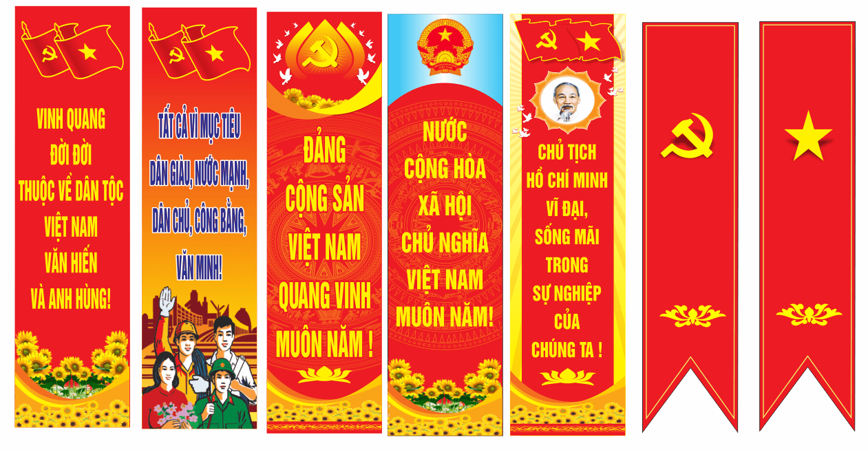 Phướn dọc mừng Đại hội Đảng bộ các cấp 2025 #4