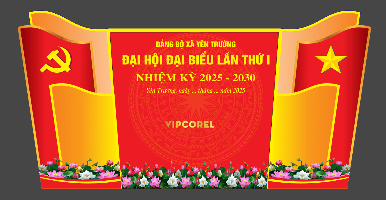 Backdrop Đại hội Đảng bộ xã Yên Trường #2