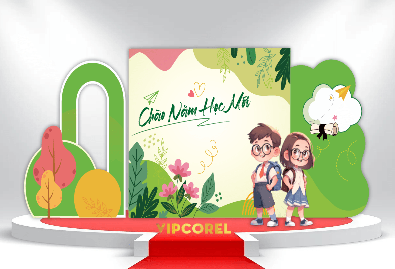 Market Khai giảng chào năm học mới 2025 #13 file corel