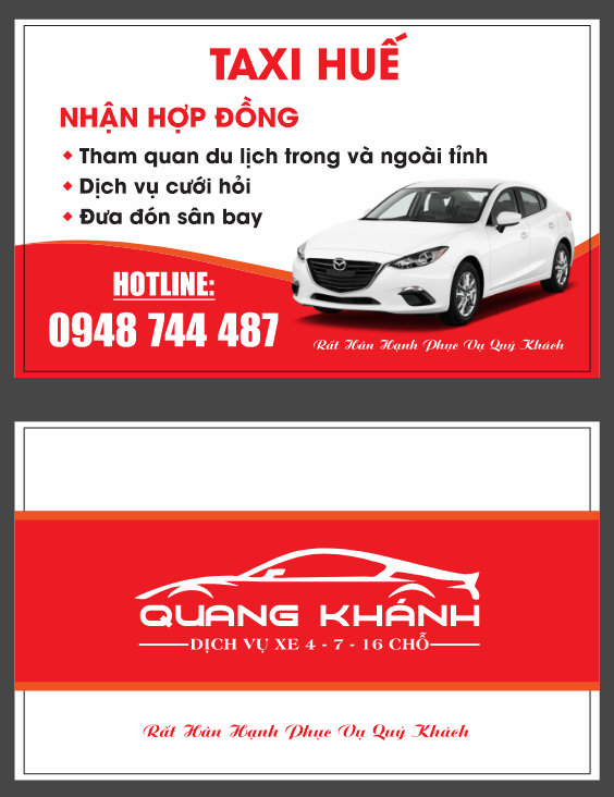 Market Taxi Huế - Nhận Hợp Đồng file corel