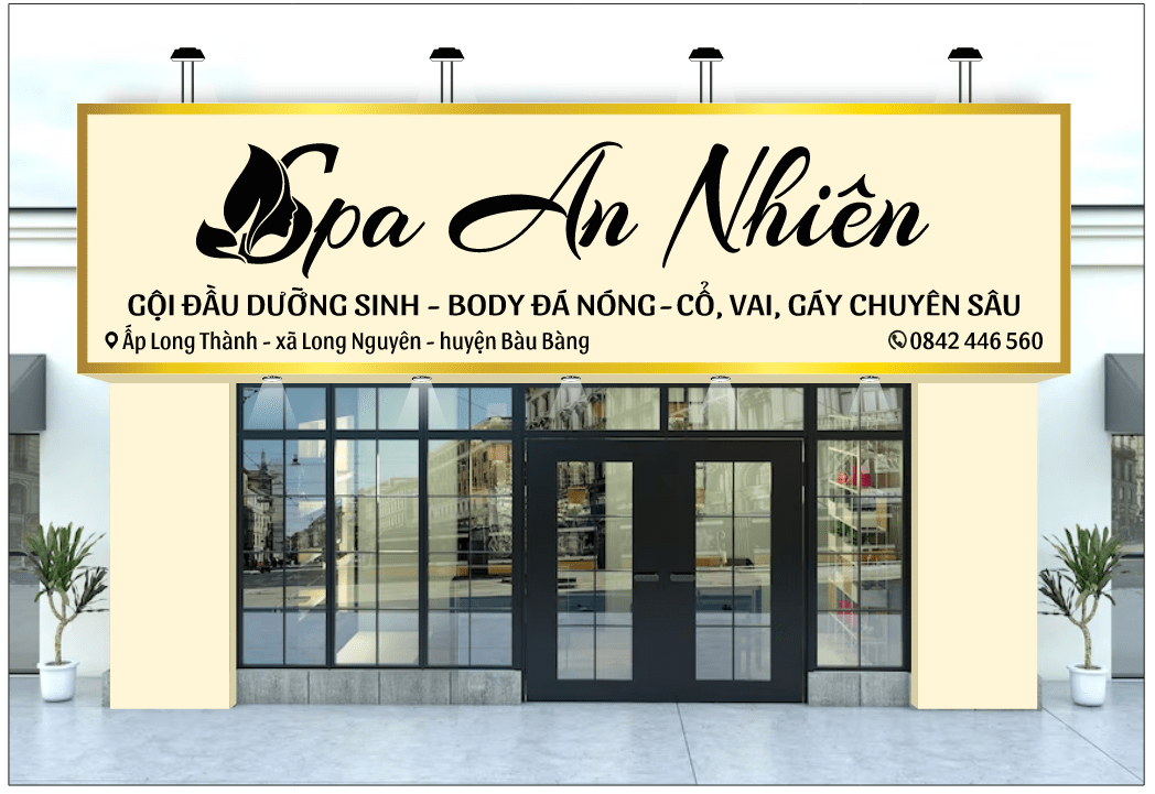 Biển Quảng cáo An Nhiên gội đầu dưỡng sinh