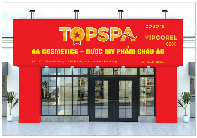 Biển Topspa cosmetics - dược mỹ phẩm Châu Âu