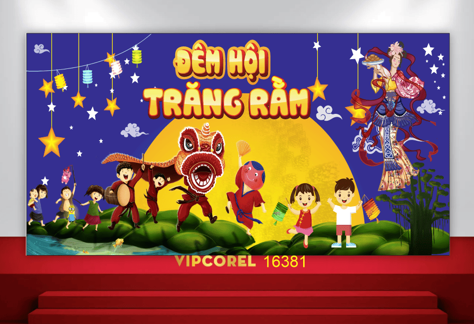 Market trang trí vui tết Trung Thu 2025 #6 file corel
