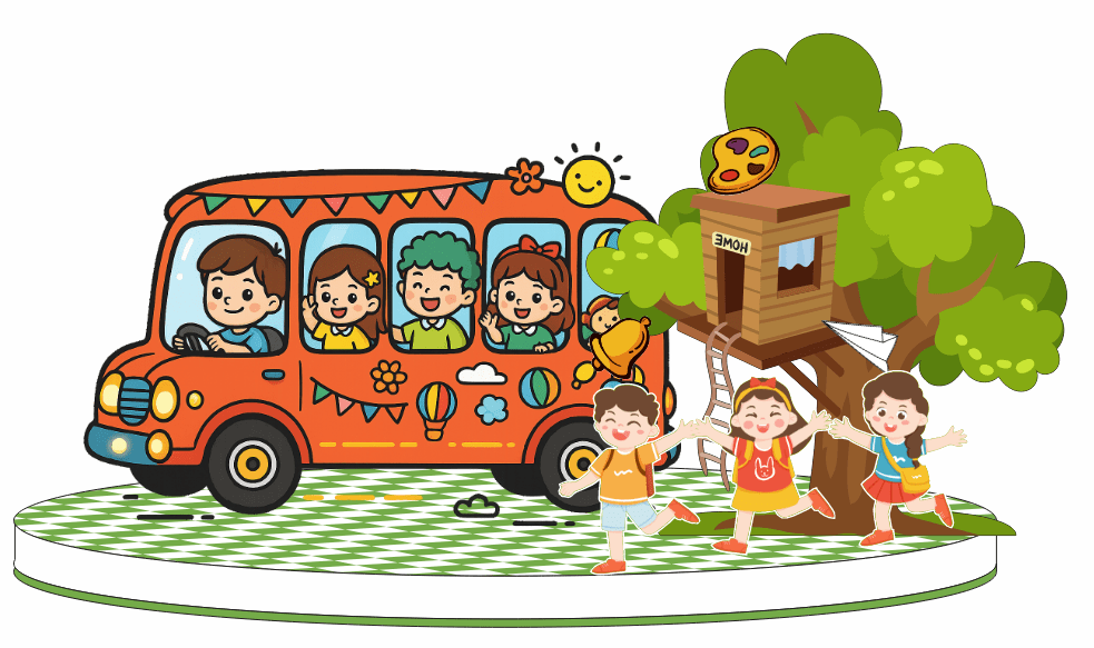 Mẫu decor school bus trường học năm 2025 file corel