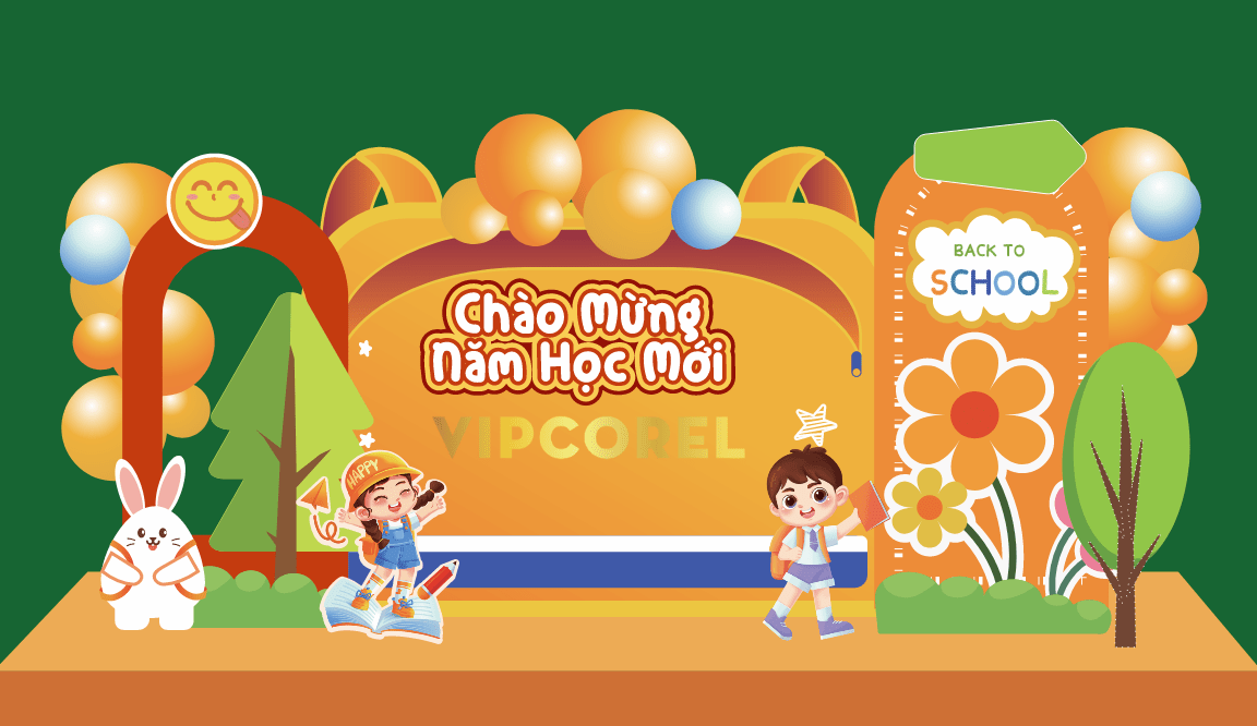 Market Chào mừng năm học mới 2025 #30 file corel