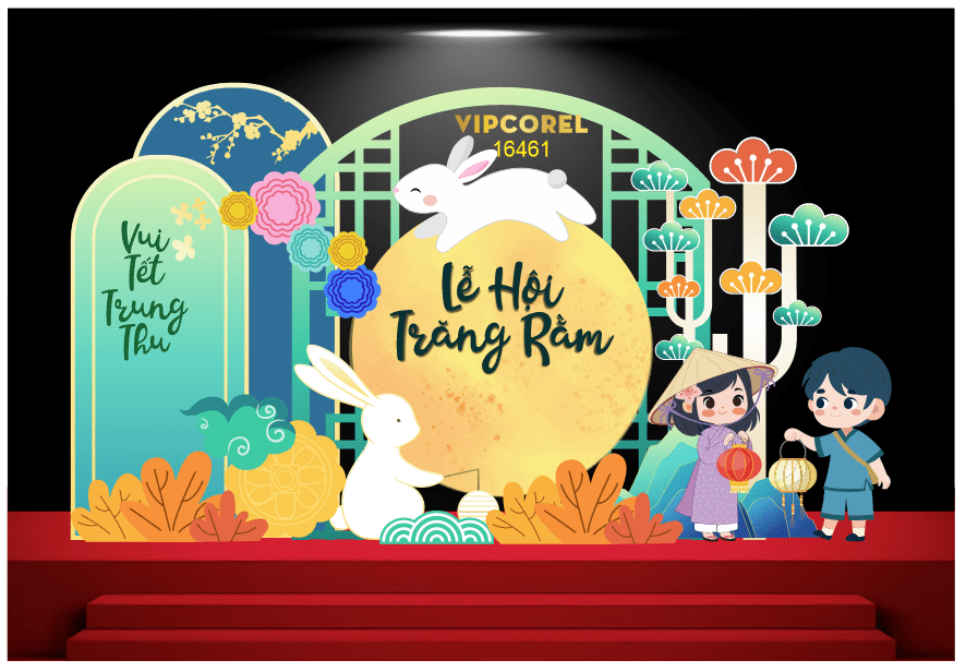 Market trang trí vui tết Trung Thu 2025 #23 file corel