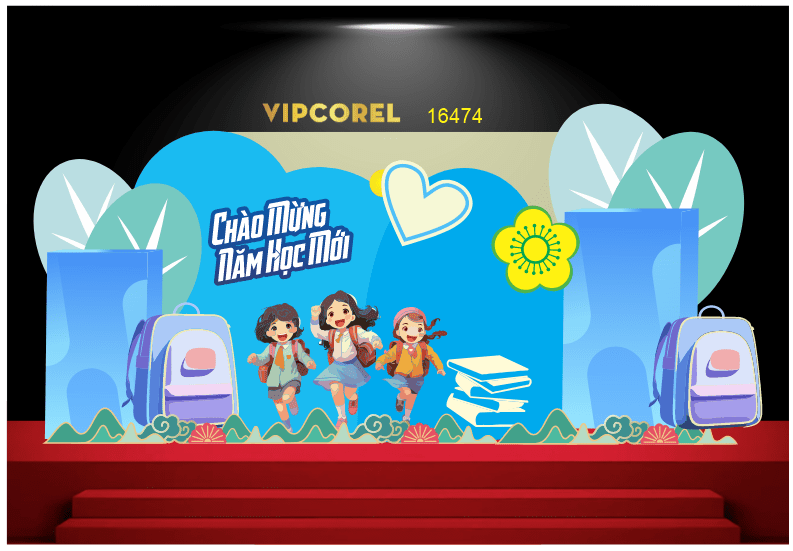 Market Chào mừng năm học mới 2025 #35 file corel