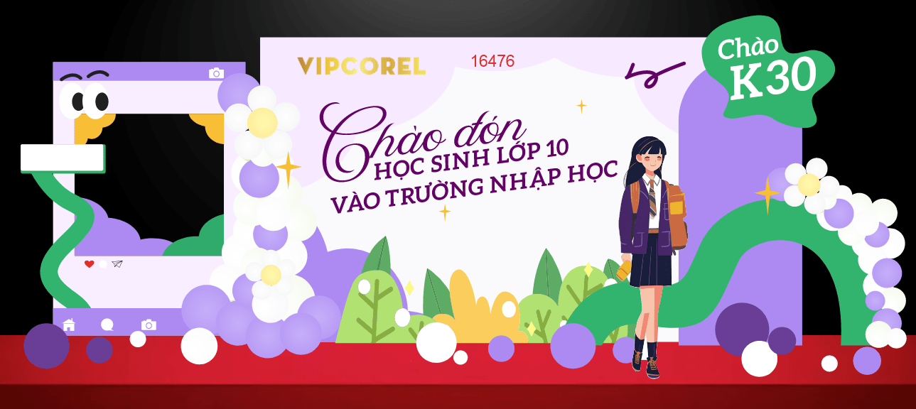 Market chào đón học sinh lớp 10 vào trường nhập học
