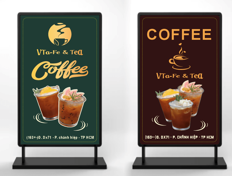 Biển vẫyVta-fe & Tea coffee file corel