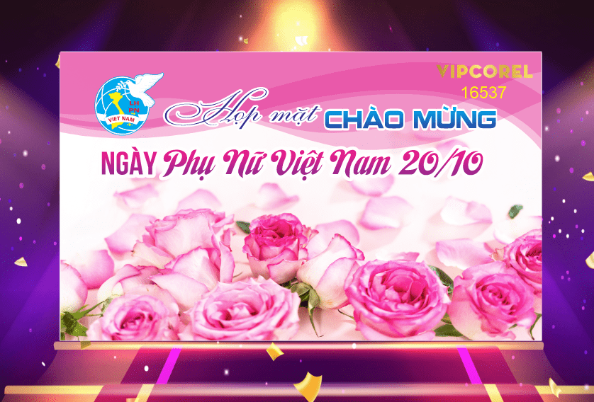 Backdrop check in ngày phụ nữ Việt Nam 20/10 #13
