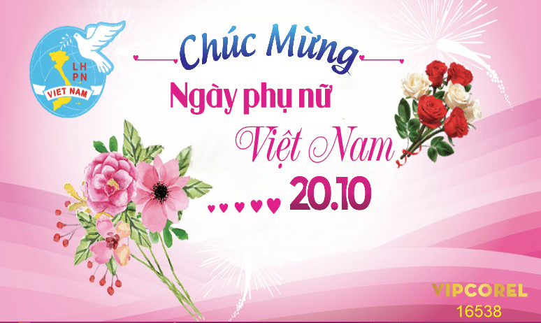 Backdrop check in ngày phụ nữ Việt Nam 20/10 #14
