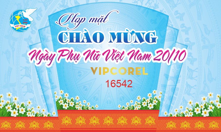Backdrop check in ngày phụ nữ Việt Nam 20/10 #18