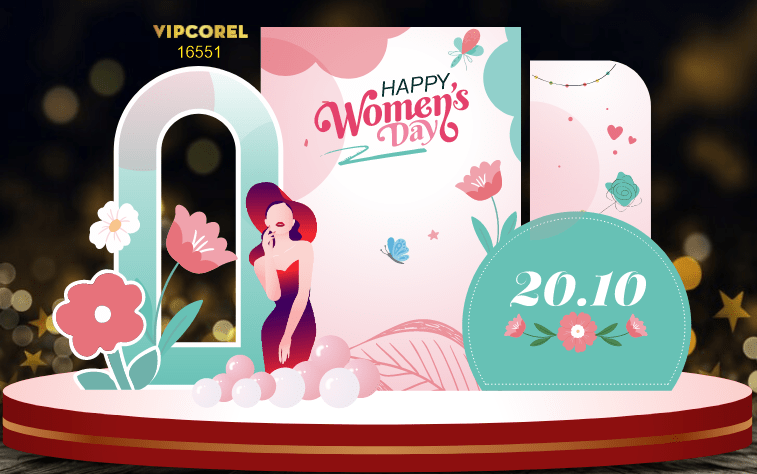 Backdrop check in ngày phụ nữ Việt Nam 20/10 #27