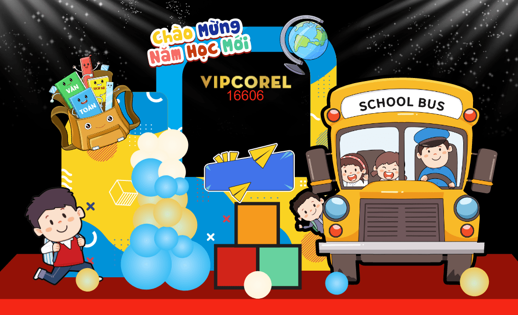 Market Chào mừng năm học mới 2025 #52 file corel