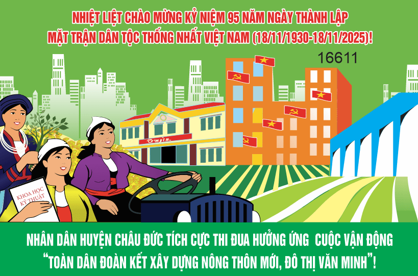 Pano chào mừng kỷ niệm 95 năm MTDT #2