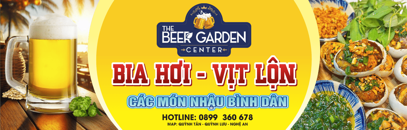 Biển quảng cáo Bia hơi - vịt lộn - Beer Garden