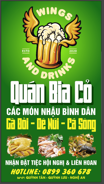 Quán bia cỏ - các món nhậu - gà đồi - dê núi