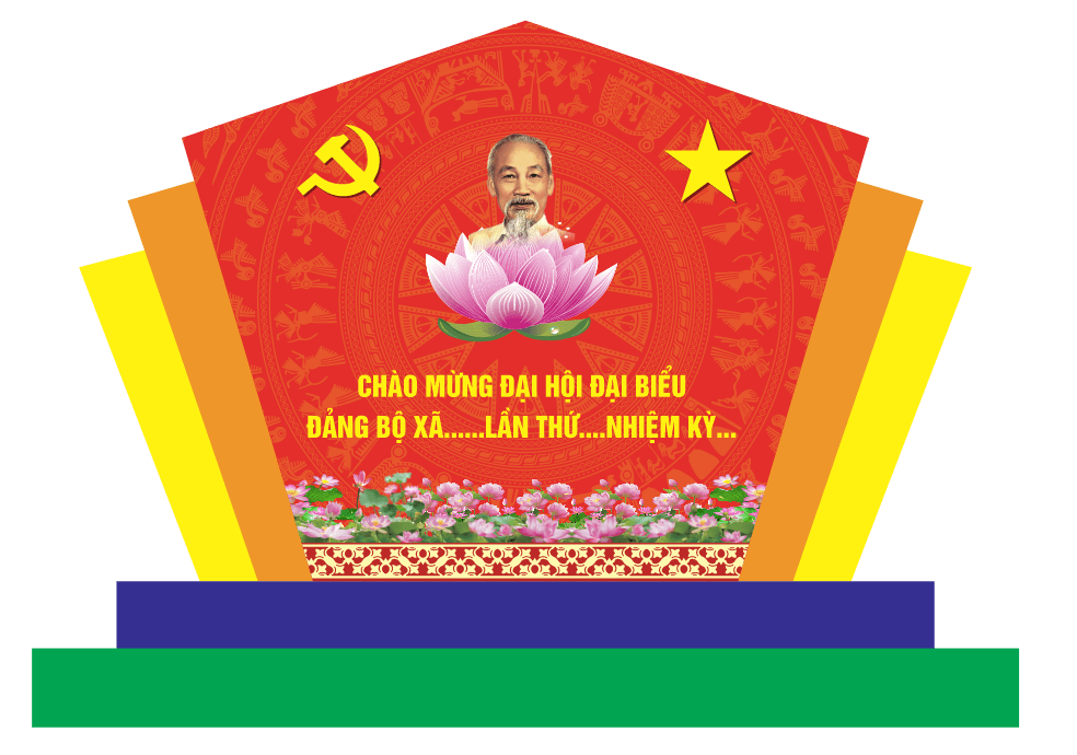 Biểu trưng chào mừng đại hội Đại Biểu Đảng Bộ