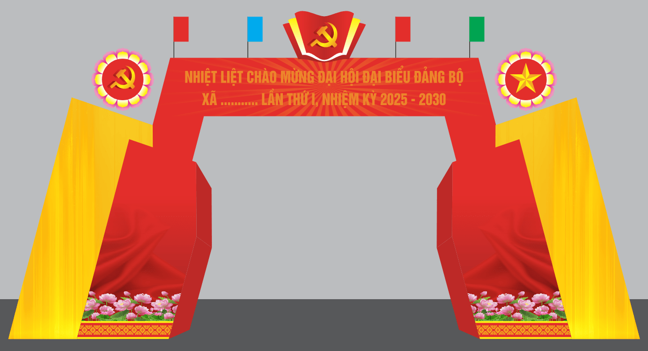 [Vector] Cổng Chào Đại hội Đảng Bộ 2025-2030 #2