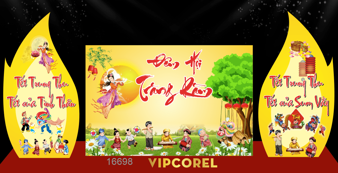 Market trang trí vui tết Trung Thu 2025 #39 file corel