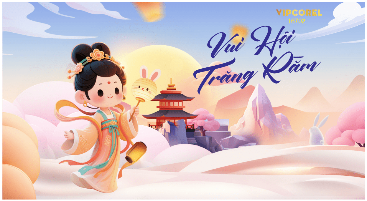 Market trang trí vui tết Trung Thu 2025 #43 file corel
