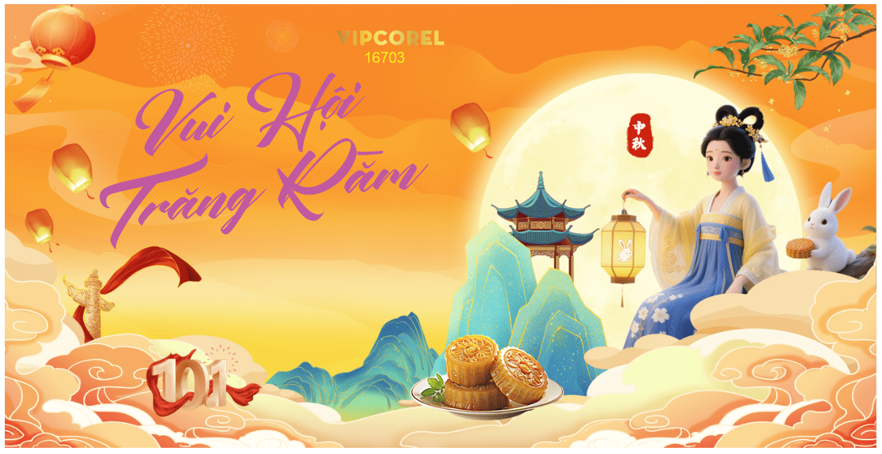 Market trang trí vui tết Trung Thu 2025 #44 file corel