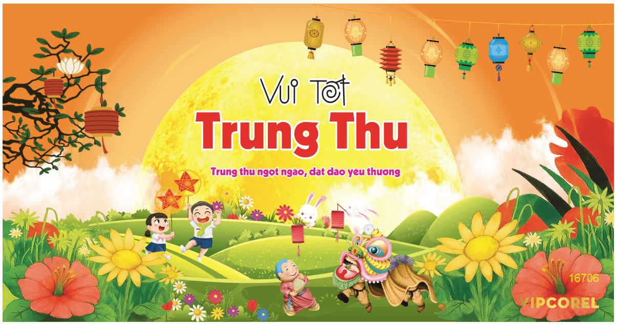 Market trang trí vui tết Trung Thu 2025 #47 file corel