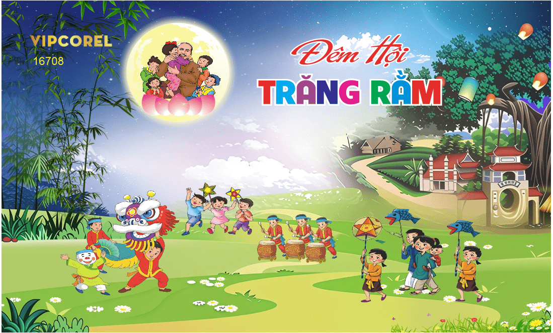 Market trang trí vui tết Trung Thu 2025 #49 file corel