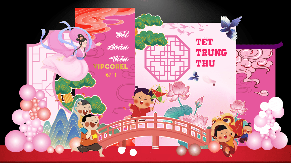 Market trang trí vui tết Trung Thu 2025 #52 file corel
