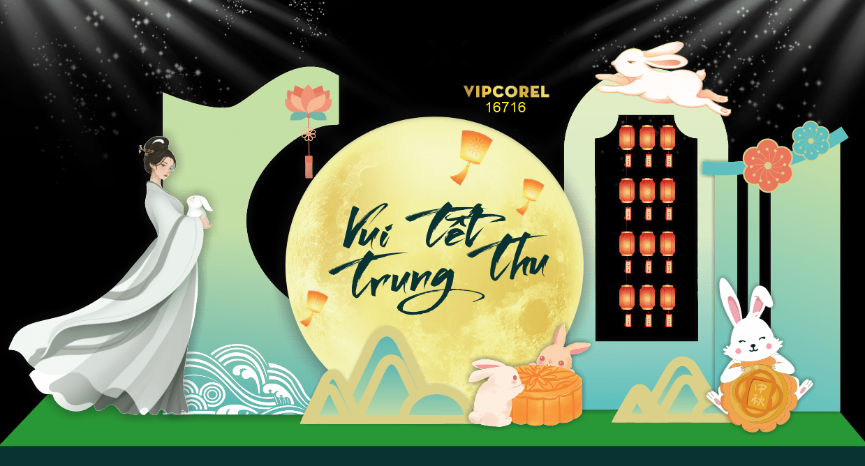 Market trang trí vui tết Trung Thu 2025 #56 file corel