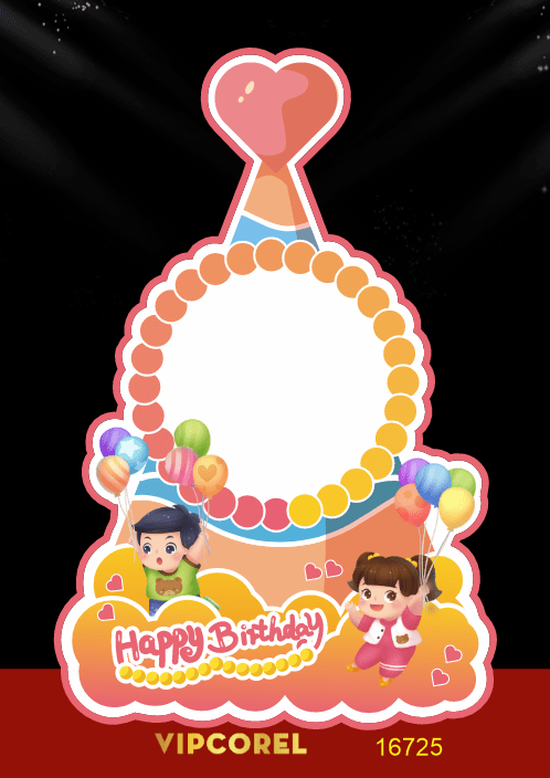 Market chụp ảnh happy birthday 2025 file corel