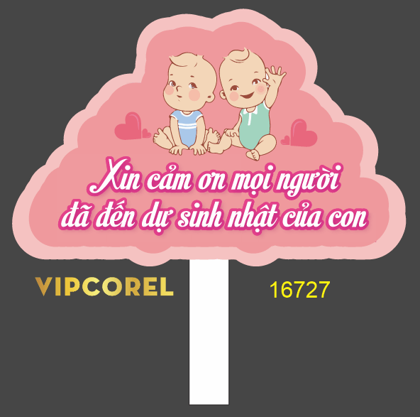 Hastag Xin cảm ơn mọi ngườii đã đến dự sn của con