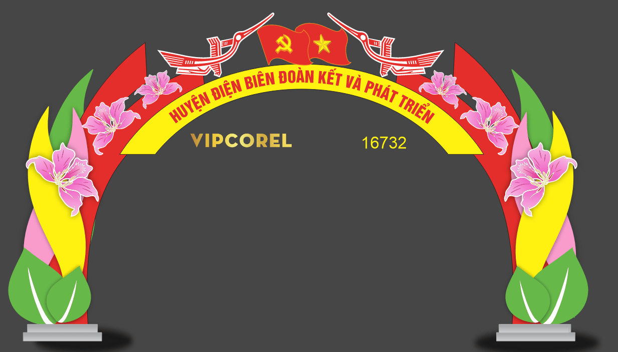 Cổng chào huyện điện biên Đoàn kết và Phát triển #5