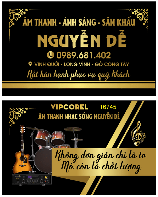 Card visit Âm Thanh Ánh Sáng Sân Khấu Nguyễn Dễ