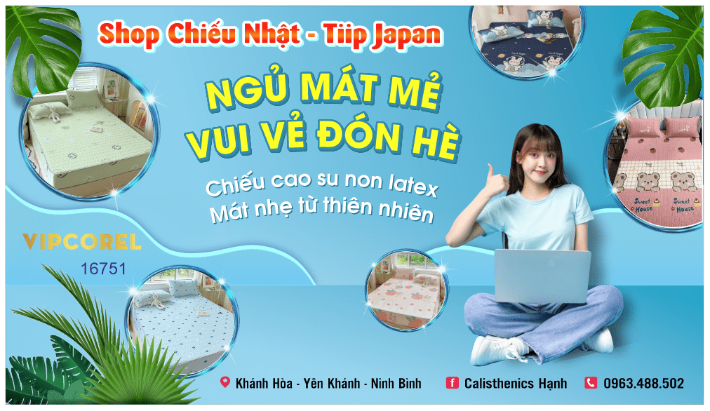 Banner Shop Chiếu Nhật - Japan file Corel
