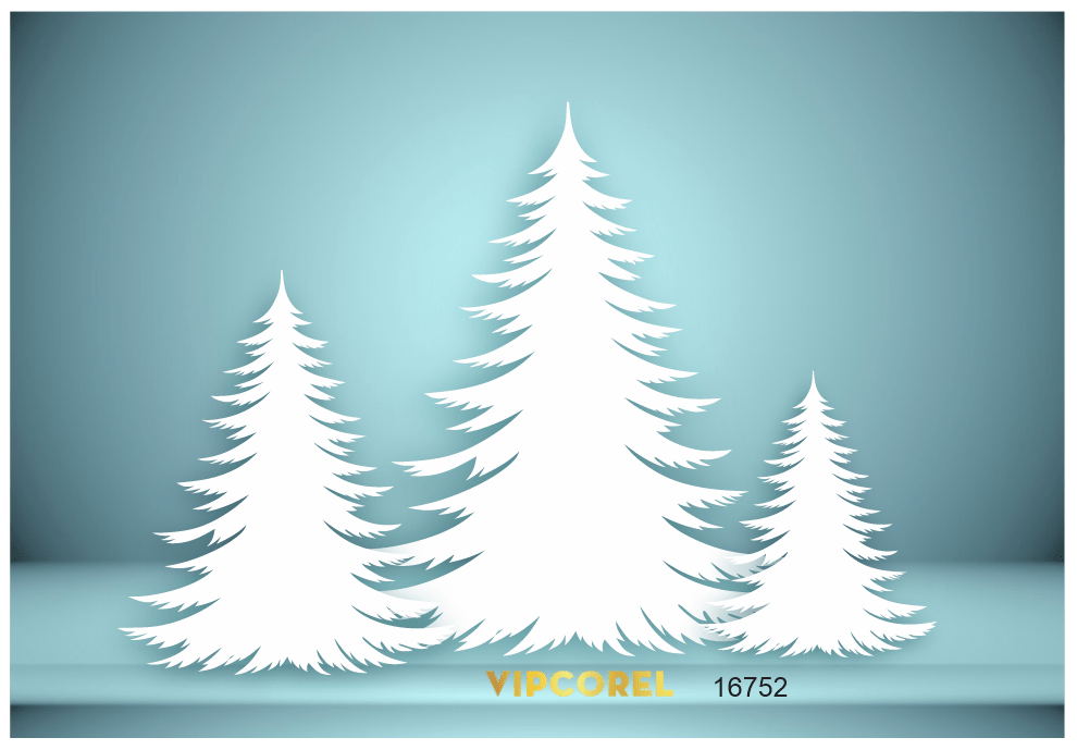 Vector CNC cây thông noel 2025 file corel