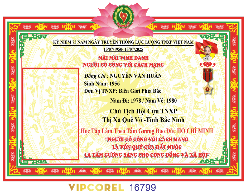 Bằng khen vinh danh người có công với cách mạng