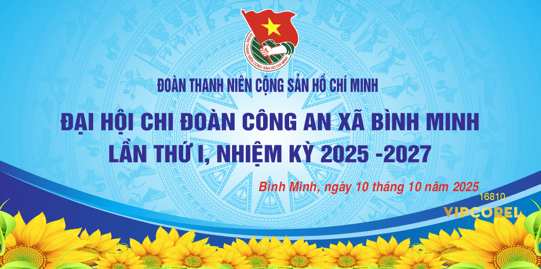 Market Đại hội chi đoàn Công An xã Bình Minh