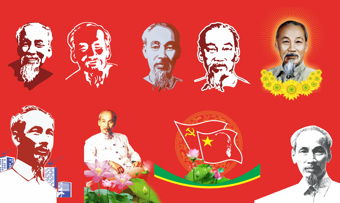 Ảnh vẽ vector Bác Hồ kính yêu đẹp file corel
