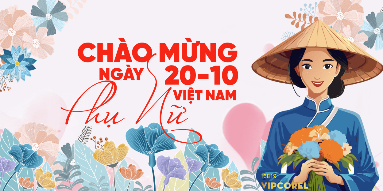 Backdrop check in ngày phụ nữ Việt Nam 20/10 #33