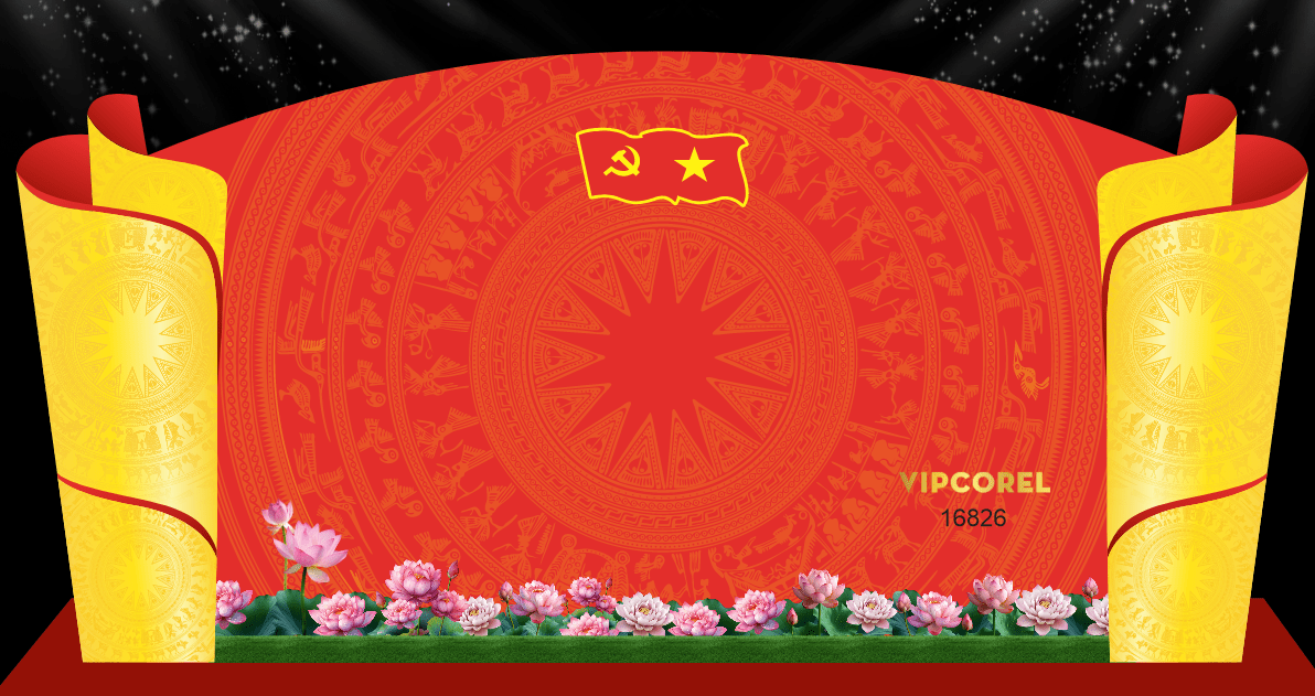 Backdrop Đại hội đại biểu Đảng bộ xã Phú Thịnh