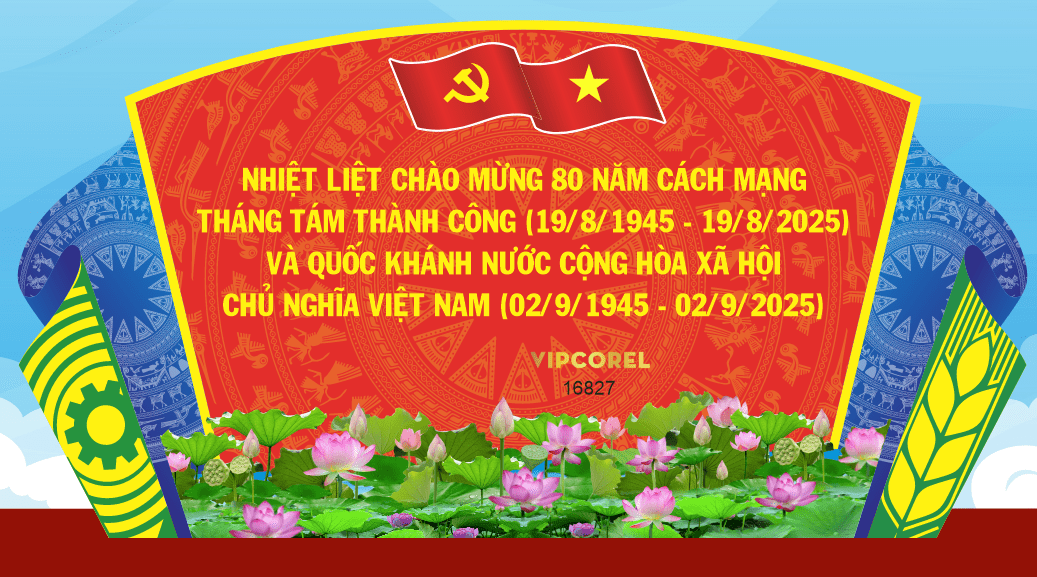 Pano Nhiệt liệt chào mừng cách mạng tháng tám