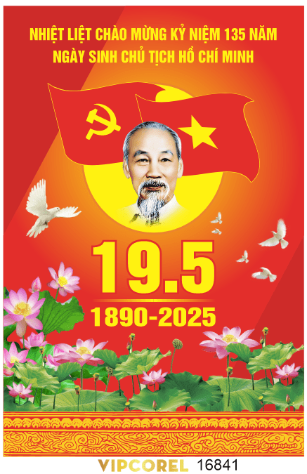 Poster kỷ niệm ngày sinh chủ tịch Hồ Chí Minh #2