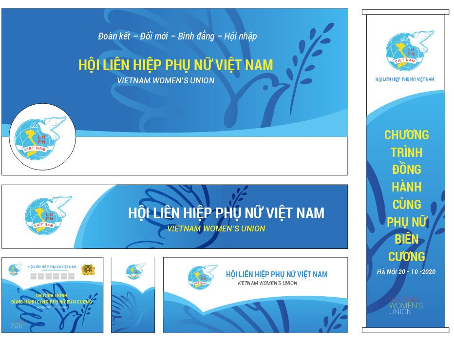 Mẫu thiết kế Hội liên hiệp phụ nữ Việt Nam