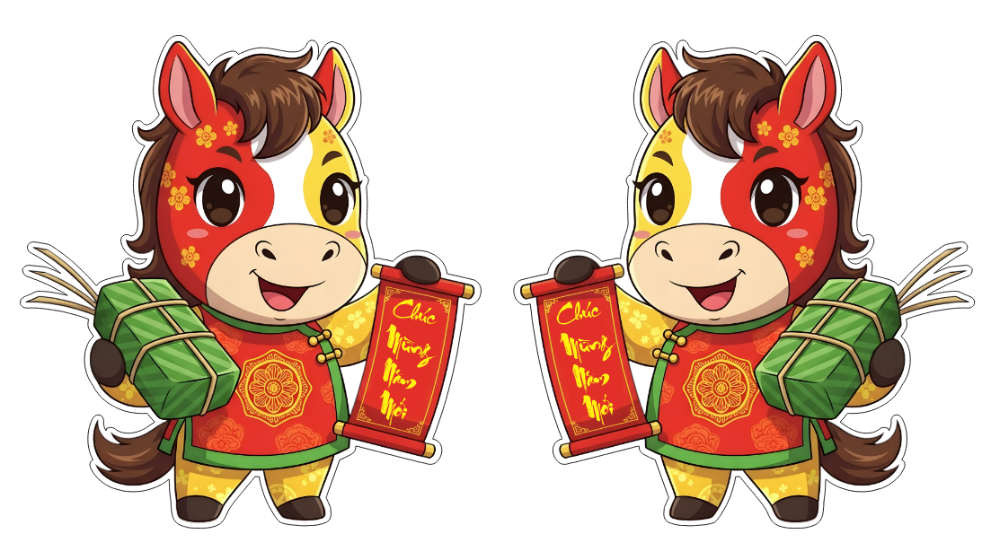 Hình ảnh Con Ngựa Tết 2026 ảnh tách nền