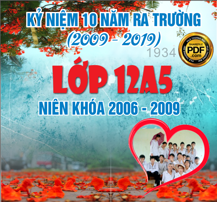 kỷ niệm 10 năm ra trường lớp 12A5