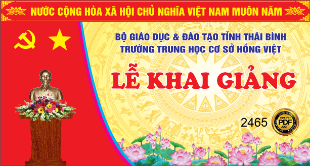 Lễ Khai Giảng trường THCS Hồng Việt * Thái Bình